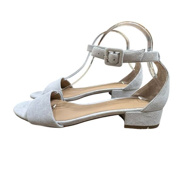 Banana Republic Light Blue Suede Block Heel Sandal | Size 8 - Picture 5 of 7